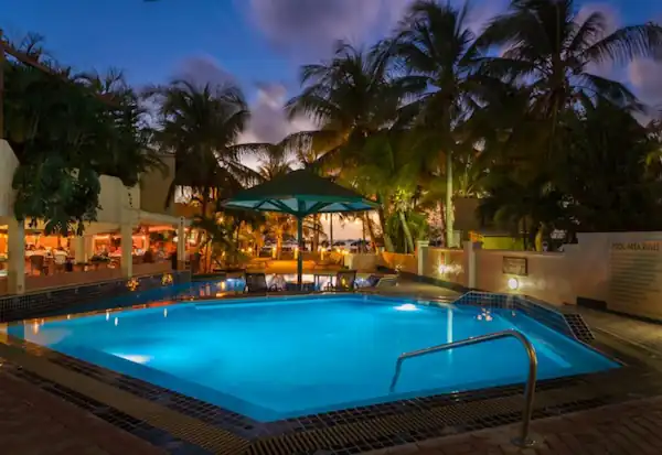 Outdoor pool area at Atrium Beach Resort and Spa St Maarten.